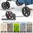 Foldable Pet Stroller with Double Detachable Carriers, Folding Dog Cat Jogger Stroller with Tether-95924707