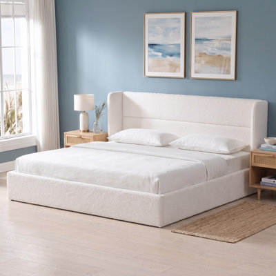 Lit plateforme tapissier avec rangement Gaillarde