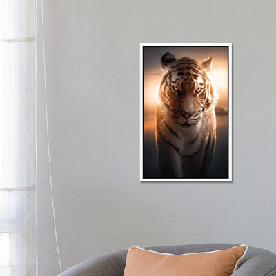 The Glowing Tiger by Zenja Gammer - Print on Canvas