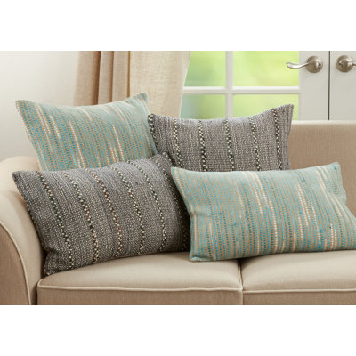 Norma Collection Striped Cotton Throw Pillow