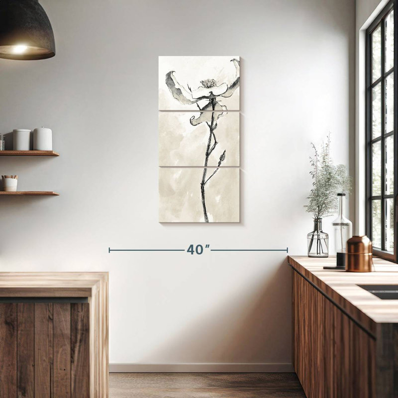 Cornouiller solitaire I taupe, H 38 po x l 18 po