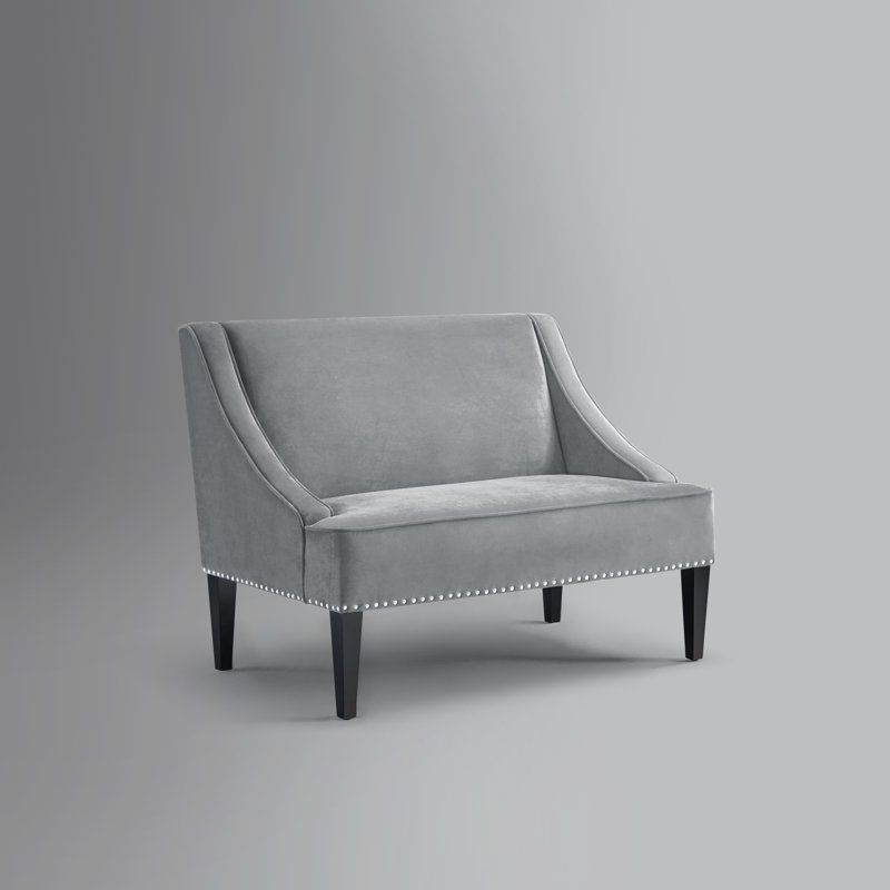 Banc Ellen, Velours gris
