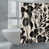 Illustration florale noire / beige