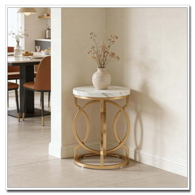 Table de chevet ronde, table de bout