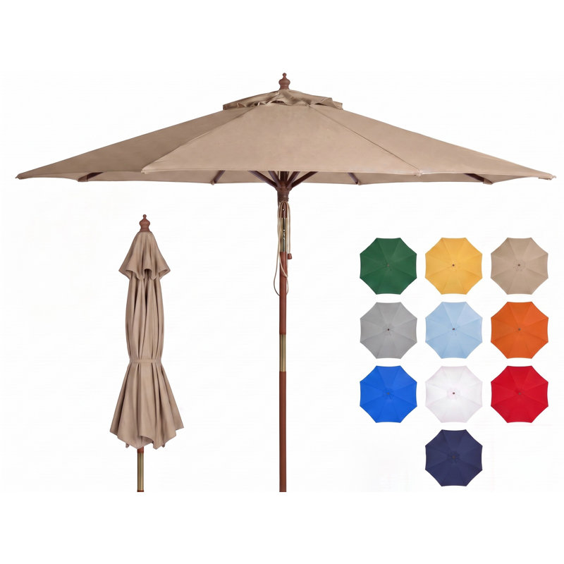 Parasol de marché 9 pi Aldan, Beige