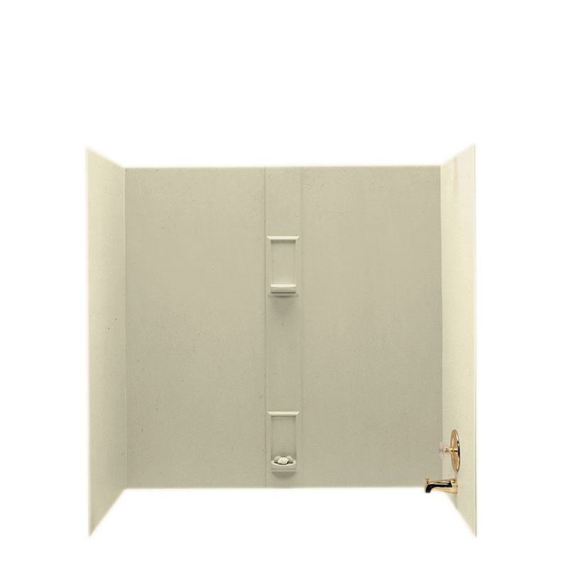 60'' W 30'' D 60'' H Alcove Composite Wall, Bone