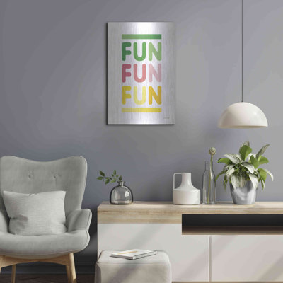 «Fun» par Ann Kelle Designs, art mural en métal