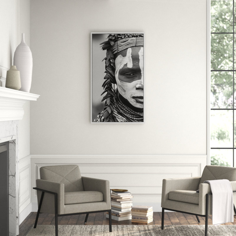 'Portrait' Framed Photographic Print on Canvas