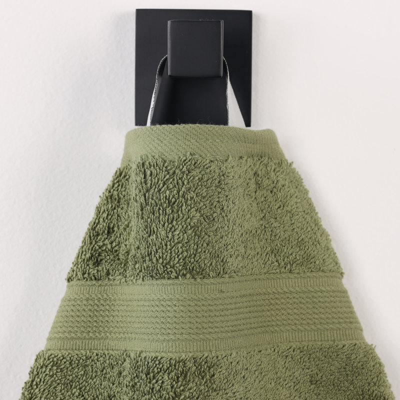 Blue Nile Mills Pure Earth Organic Cotton 9-Piece Bathroom Towel Set, 9 Piece Towel Set, Forest Green