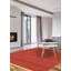 Tapis rouge foncé en laine tissé à plat