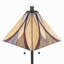 Lampe sur pied en métal et bronze