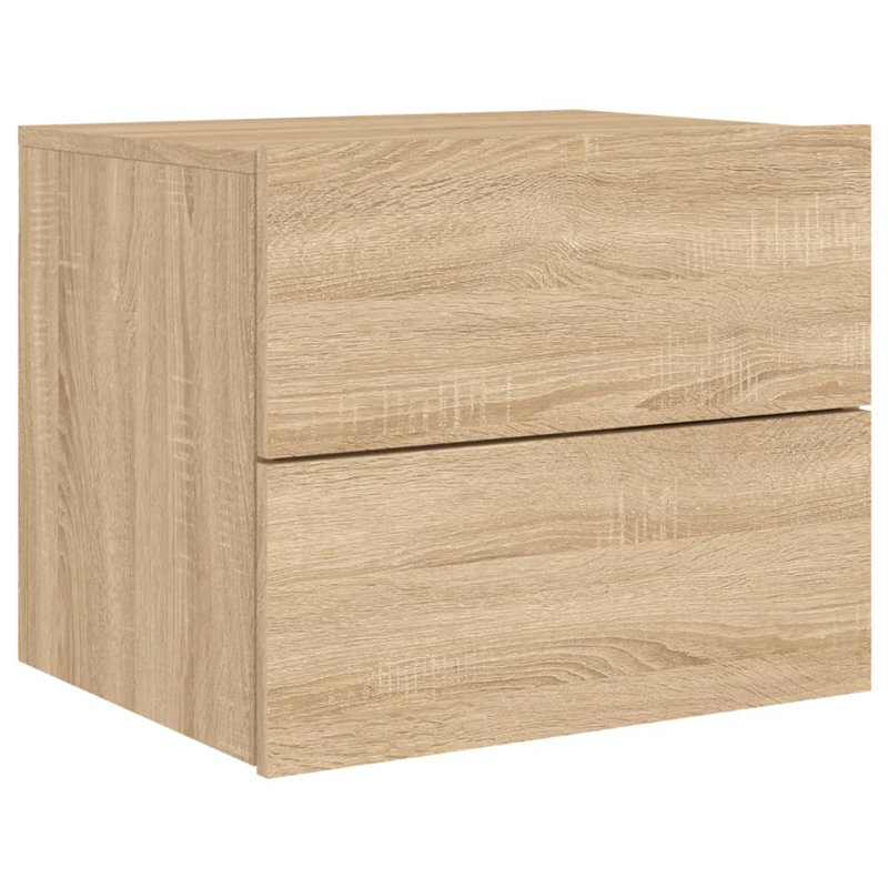 Bonts 50 cm W Bedside Table, Sonoma Oak, Set of 2