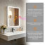 Surface Frameless LED Davaughn Mirror With 2 Adjustable Shelf & Bluetooth Speaker-926174369