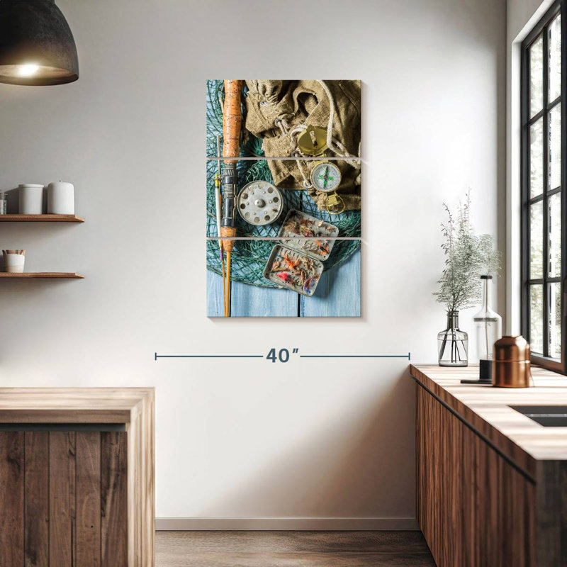 Accessoires de pêcheur, H 38 po x l 24 po
