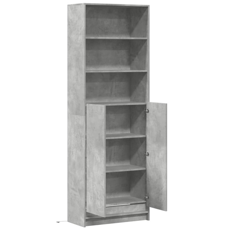 Daemian 69cm Sideboard, Concrete Grey