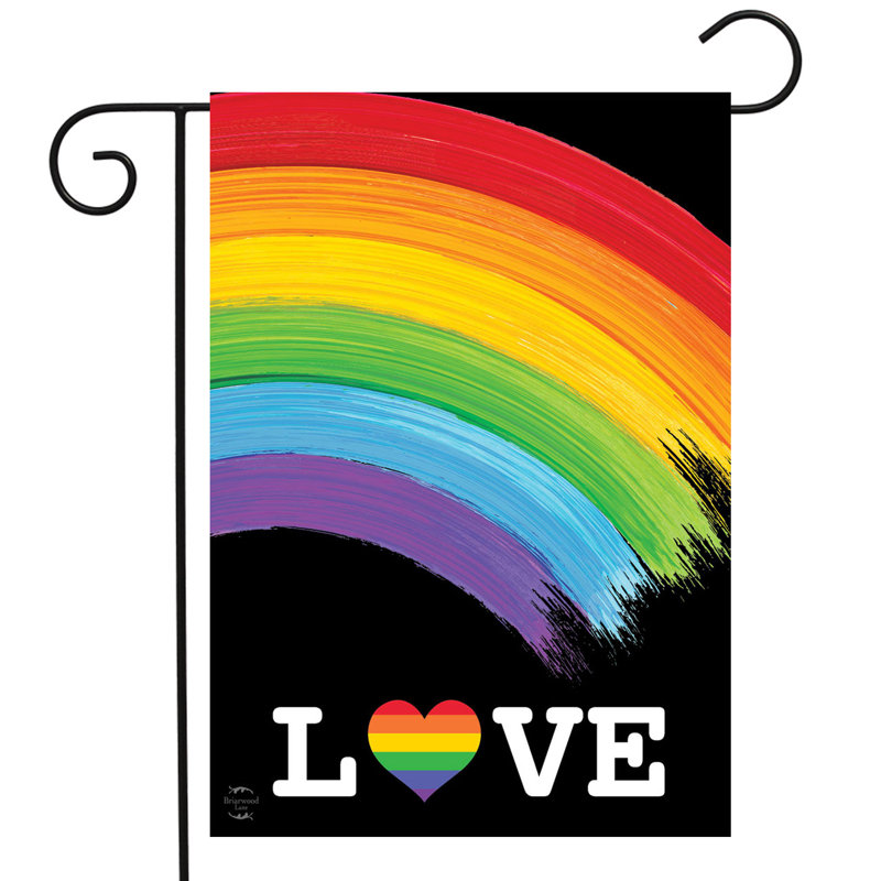Rainbow Love Pride Garden Flag