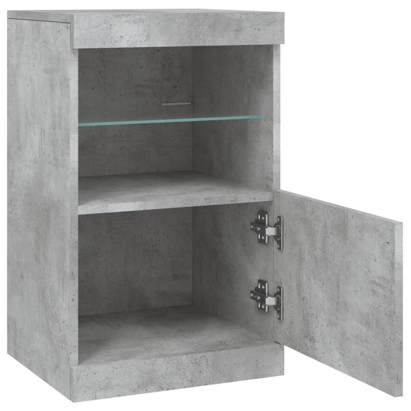 Basim 67cm H x 41cm W Standard Bookcase, Concrete Grey