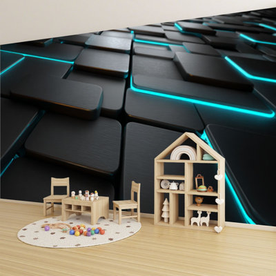 Papier peint adhésif auto-adhésif moderne pour mur pour la chambre à coucher Peel and Stick L 69 po x l 96 po