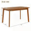 Table de salle à manger moderne de 47 pouces de style Mid-Century-129036947-129036948