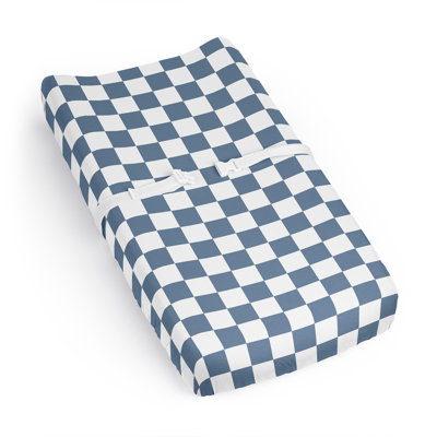 Gingham Checkered Plaid Changing Pad Cover Sheet by Sweet Jojo Designs