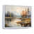 White Floater Framed