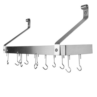 Gourmet USA Handcrafted Wall Mounted Pot Rack