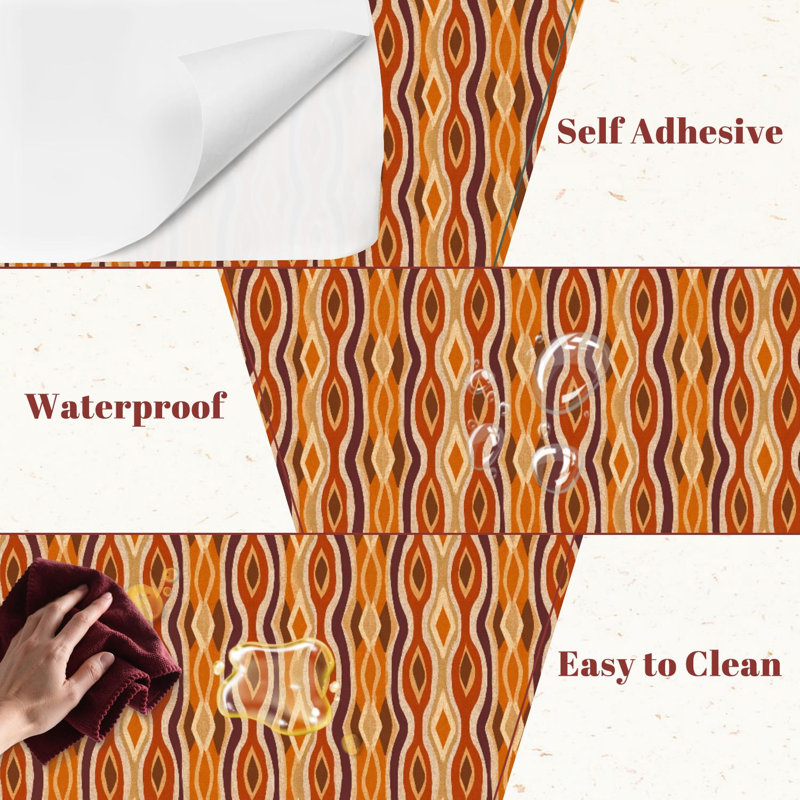 Papier peint adhésif peler et coller en PVC, revêtement mural auto-adhésif amovible, imperméable pour la décoration intérieure