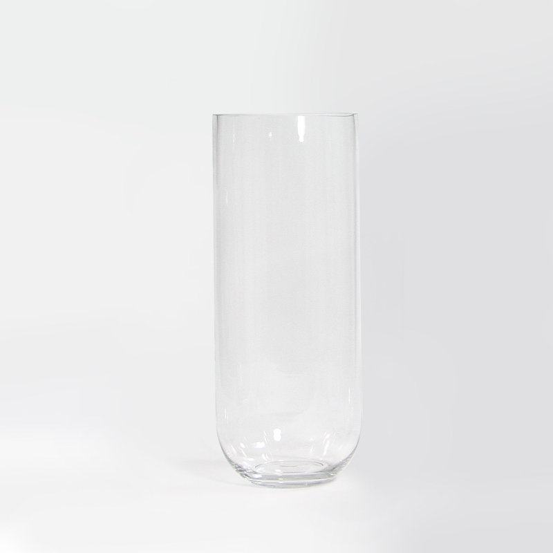 Inverted Dome Premium Glass Vase, 19.5" H x 8" W x 8" D