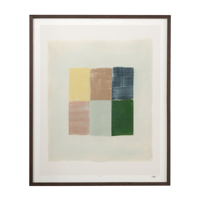 «Sunny Patchwork II», reproduction encadrée