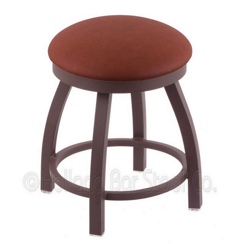 802 Misha Swivel Bar Stool, Bronze, Dark Cherry Maple, Extra Tall (36" Seat Height)