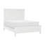 Grand lit transitionnel blanc - Panneau en bois avec tête de lit-481467703