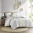 Sophisticated Cotton Bedding Set, Ivory Chenille, Modern Bedroom