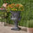 Urn Planter With Square Base-1683456361