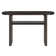 Console moderne minimaliste avec bords arrondis et tablette robuste