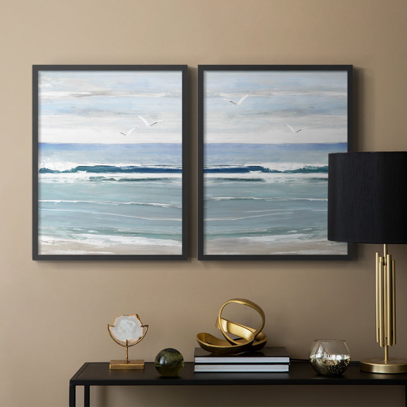 Impression encadrée Seagull Bay I-Premium - prête à être accrochée - aucun clou requis - aucun clou requis, H 11 po x l 18 po