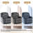 Ameiah Upholstered Dark Gray Corduroy Manual Push Back Recliner Chair with Wingback-1701780034