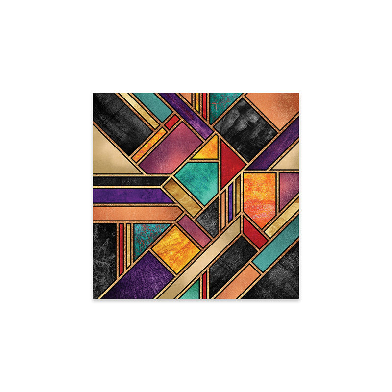 «Colorful City Night» par Elisabeth Fredriksson - impression non encadrée, H 24 po x l 24 po x P 0,25 po