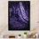 Ornement encre mauve - reproduction d'art sur toile encadrée