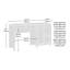 Bureau d'ordinateur, finition GRIS CLAIR