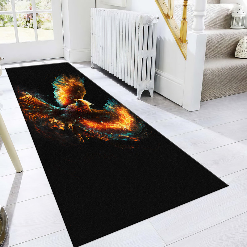 Stylish With Pile Soft Type Printed Rug Featuring Eye-Catching Geometric Pattern Ideal for Adding a Touch of Elegance to Your Living Room or Bedroom Decor
