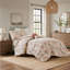 Ensemble de couette 3 pièces pour lit simple et lit simple XL, motif jardin de champignons, avec taie d'oreiller et oreiller.-135278209
