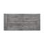 Table rectangulaire à tréteaux avec piédestal double tourné, gris vieilli