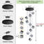 Luminaires suspendus modernes en cristal 10 lumières à intensité variable-468709206-468709207-468709202