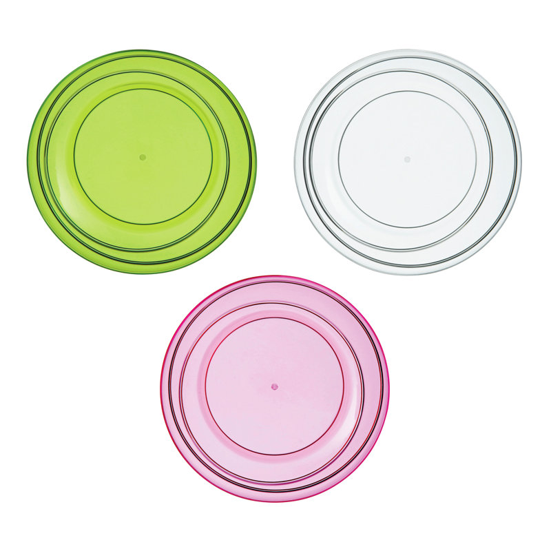 Summer Clear Plastic Small Plate