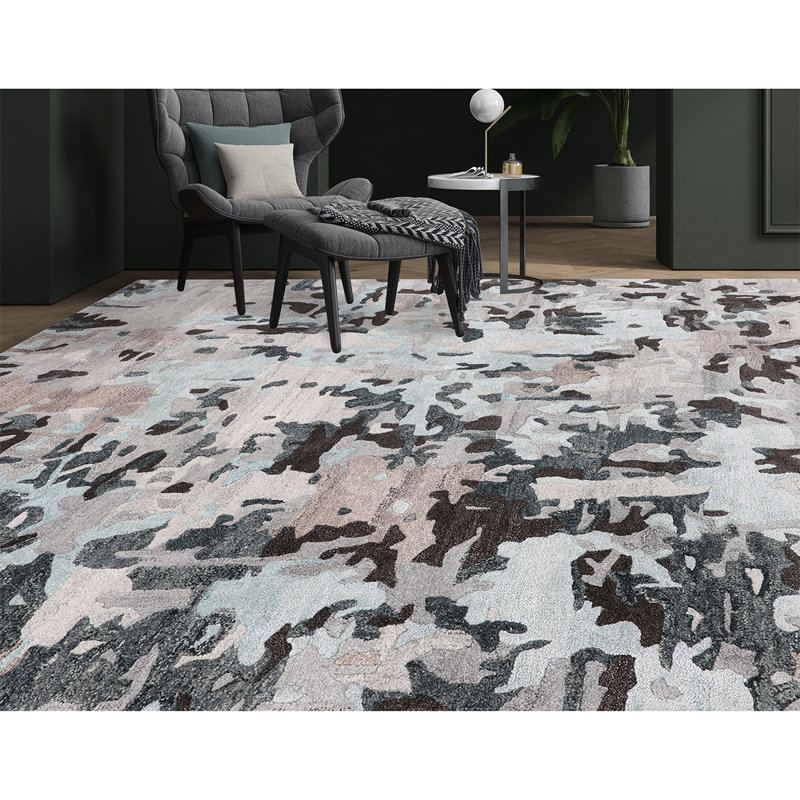 Abstract Area Rug, Runner 2'7" x 10'