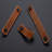 Saddle Leather 2" Length Matte Black Loop Drawer Pull-81268975