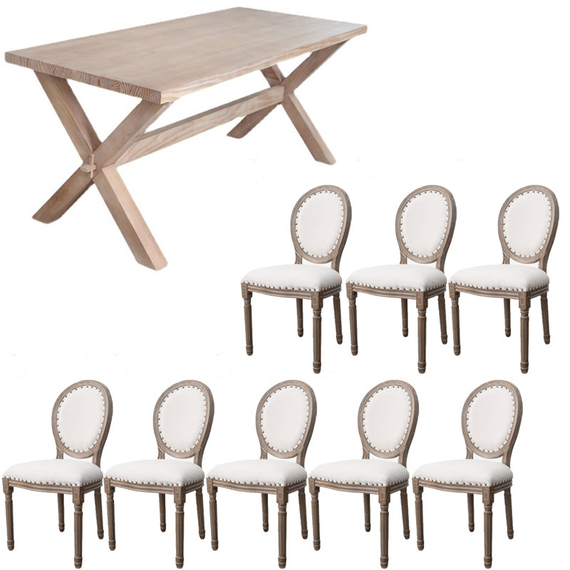 Table de salle à manger American, H 29,5 po x L 78,7 po x l 35,4 po