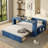 Full Size Daybed With Removable Desk, Storage Drawers & Hydraulic Side Table-2113982153-2113982152
