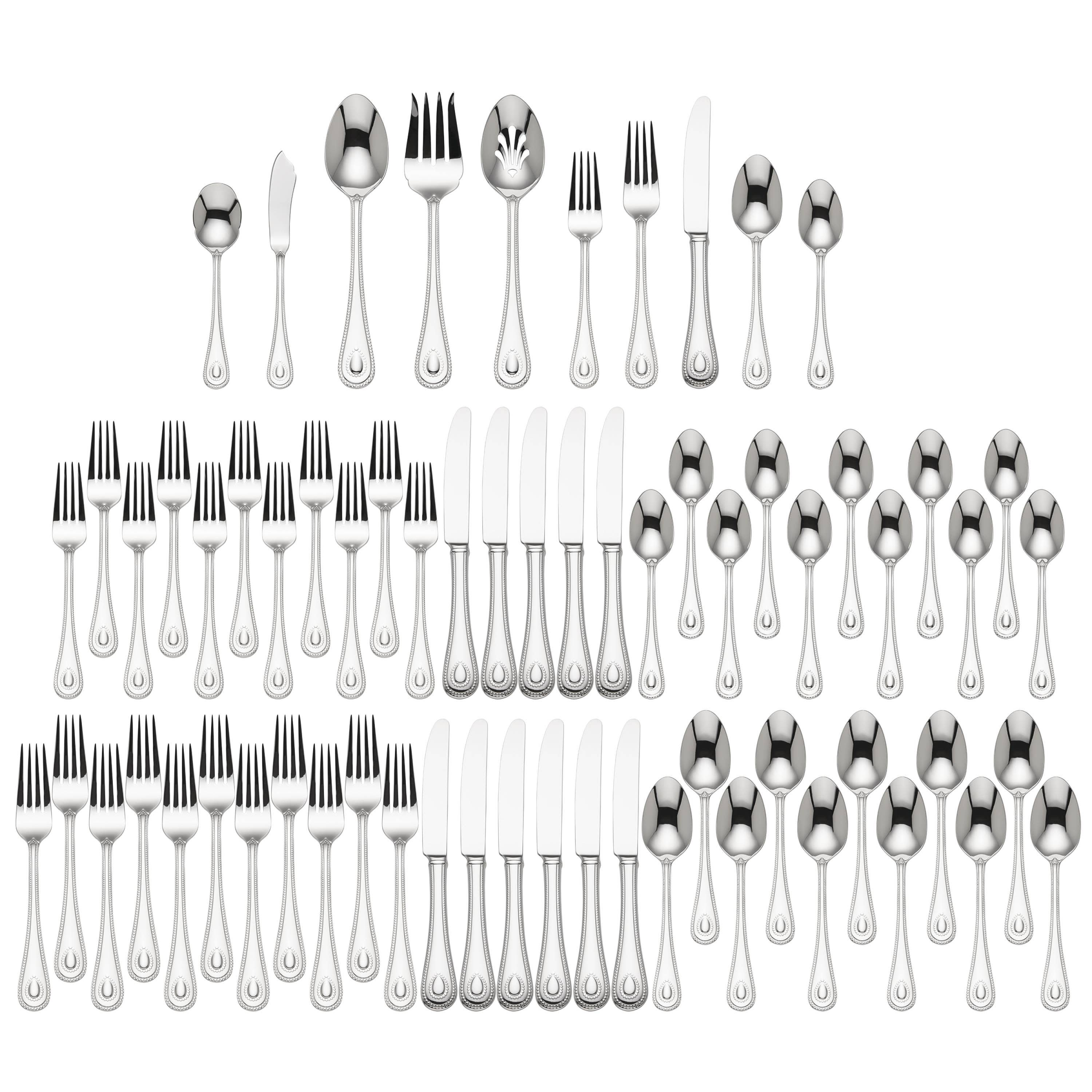 Lenox French Perle 65-Piece Flatware Set & Reviews | Wayfair