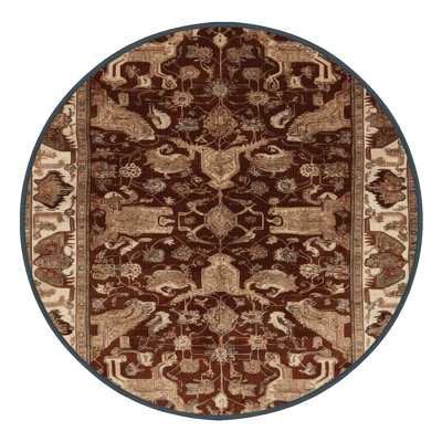 Tapis brun lavable à la machine